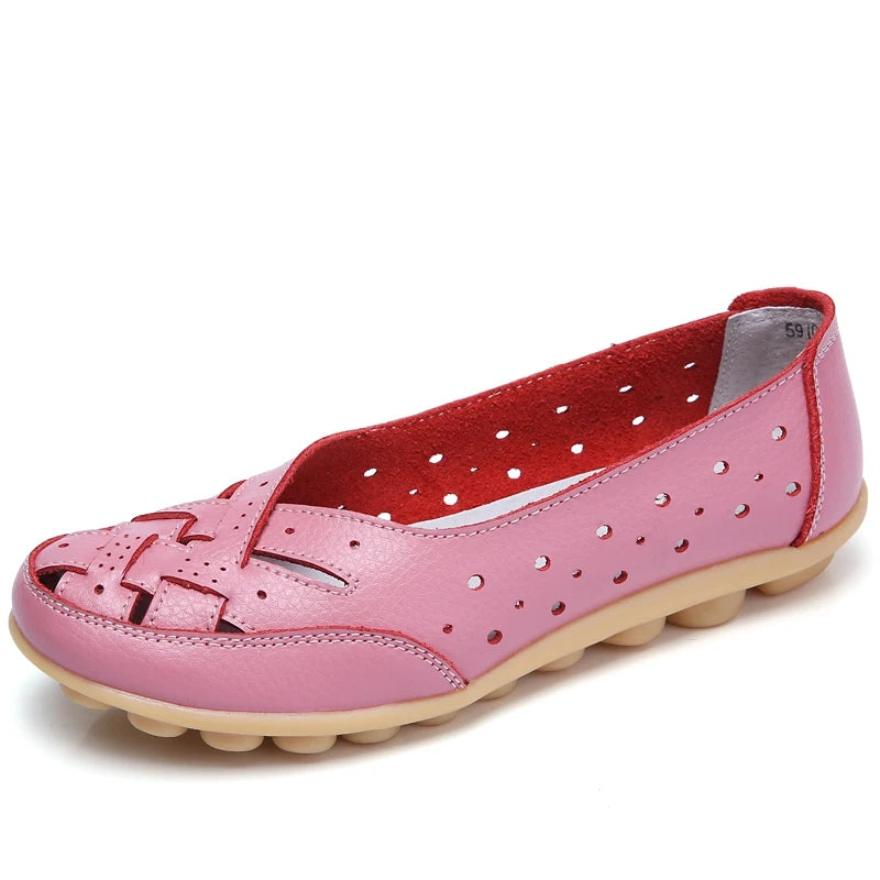 Women Shoes Flats Soft Leather Shoes Woman Loafers Oxford Ladies Shoes For Women White Shoes Plus Size 35-44 zapatos de mujer