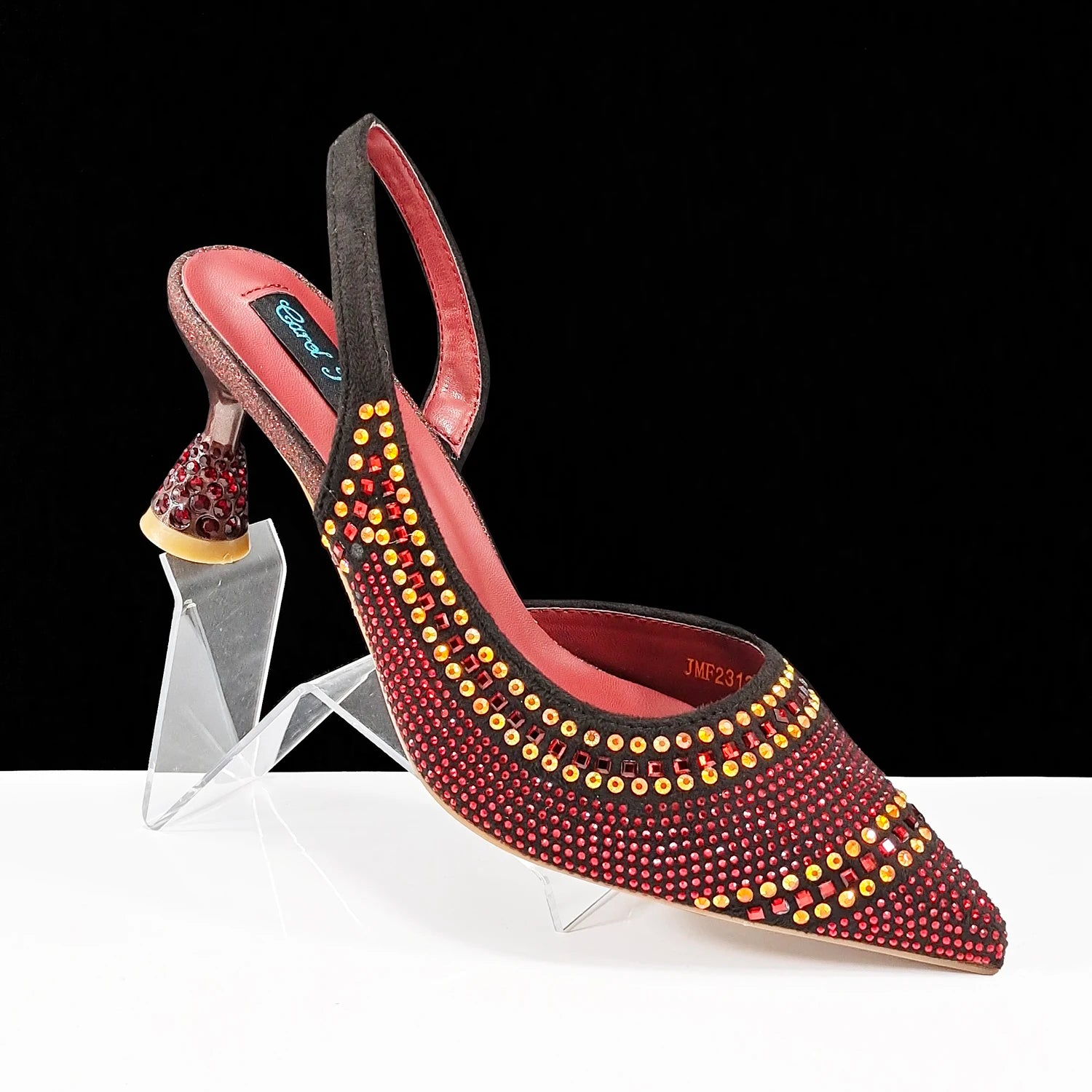 QSGFC 2024 New Designer Specials Italian Women Heels Shoes and Bag Set  Royal Green Color Comfortable With Rhinestone for Party
