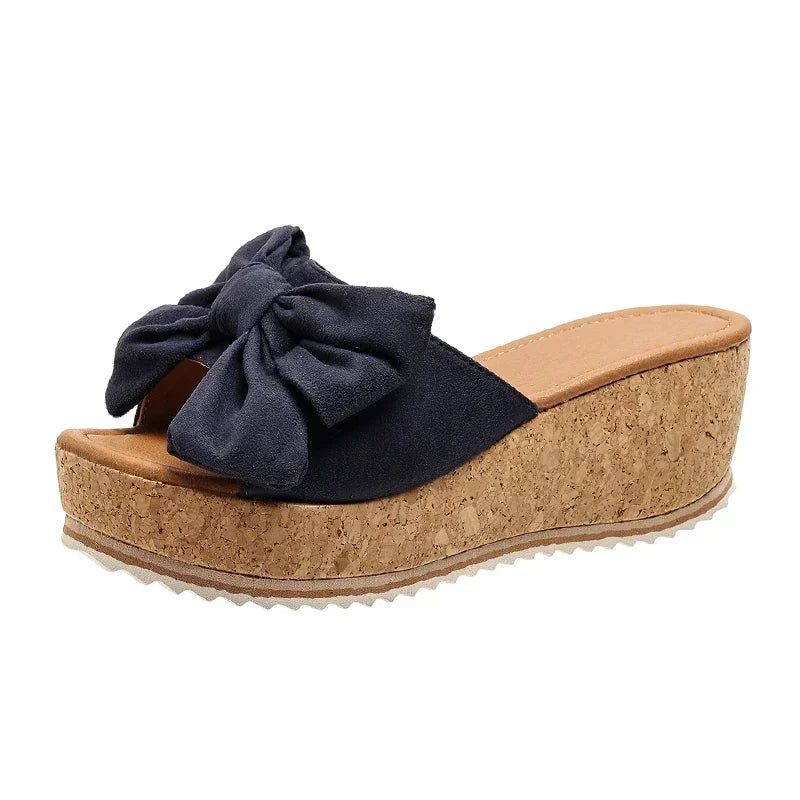 Women Slippers New Summer Fashion Modern Sandals Outdoor Simple Princess Beach Slippers Wedge Leopard Ladies Shoes Slides Women