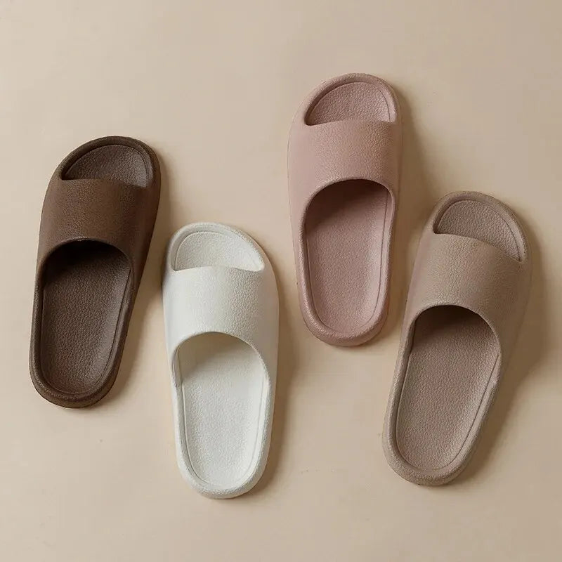 Mode Damen Hausschuhe Sommer Flache Leichte EVA Home Badezimmer Hausschuhe Komfort Massage Paare Indoor Slides Duschschuhe