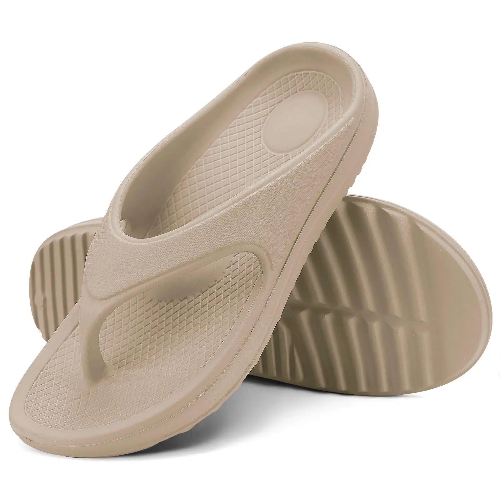 Shevalues Orthopädische Sandalen für Damen, modische Strand-Flip-Flops, weiche Sandalen für den Sommer im Freien mit Fußgewölbeunterstützung, für Zuhause und Badezimmer