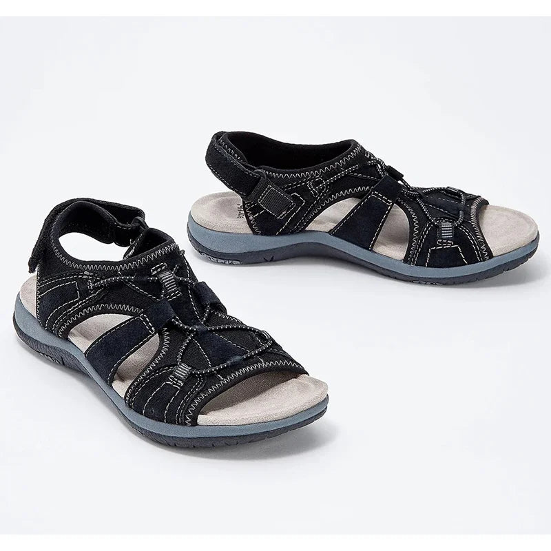 Customizable 2024 New UZZDSS Women Sandals Fashion Pure Color Casual Ladies Comfy Low Cut Round Toe Flat Beach Summer Shoes