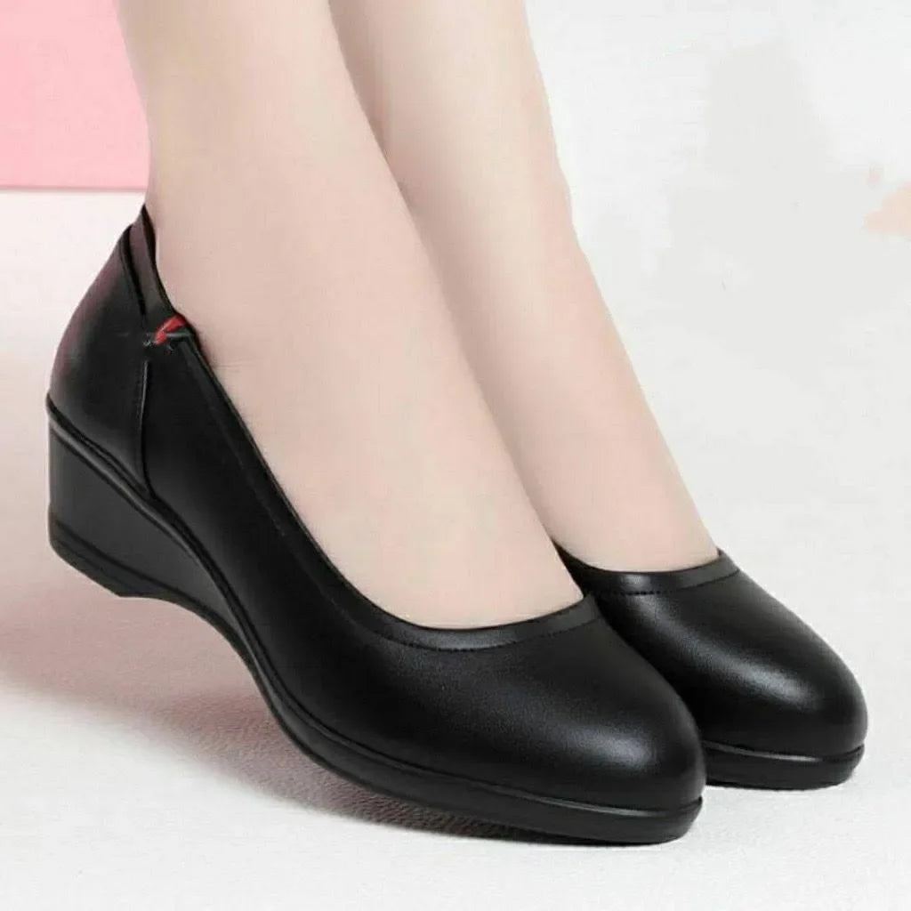 Zapatos De Mujer Women Cute Pointed Toe Brown High Quality Shoes Lady Fashion Sweet Spring & Summer Anti Skid Heel Shoes B9641