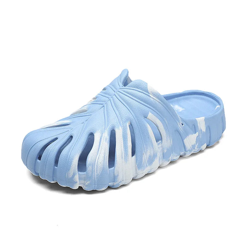 Summer Eva Soft Flip Funny Leaf Shape Unisex Slippers For Men And Women To Outdoor Beach Bathroom Forest Camping Quick Drying