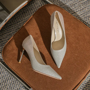 French High Heels Gradient Heels High Heeled Single Shoes high heels