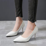 Aphixta 7cm Thin Heels Women Pumps Dress Classic Shoes Wedding Official Leisure Party Shoes Super Big Size 49 50 Plus Size