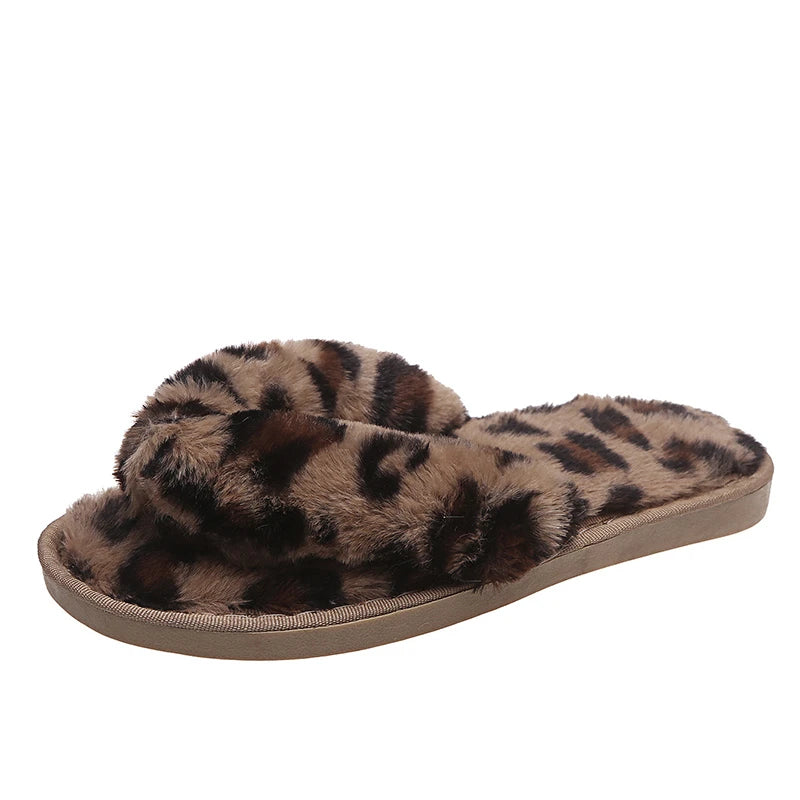 COOTELILI Slippers Winter Shoes For Woman Home Slippers New Fashion Slippers Shoes Flat Heel Flip Flops Plus Size 41 42 43