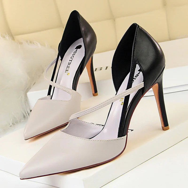 BIGTREE Shoes High Heels Woman Pumps Stiletto Women Shoes Women Basic Pump Fashion Women Sandals Female Shoes stilettos 9.5 cm