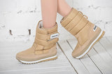 Bottes de neige chaudes pour femmes, marque tendance, hiver 2024, violet, chaussures plates, blanc, rouge, noir, jaune