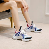 Women's Luxury Sneakers 2021 Ladies Fashion Spring Autumn Woman mesh Lace-up Sports Leisure Shoes High Quality Female Shoes