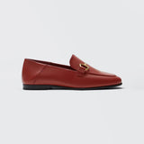 Chaussures plates en cuir véritable de haute qualité pour femme, nouvelle mode automne 2023, mocassins beiges à enfiler