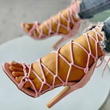 Fashion Cross Strap Open Toe Women's Sandals Pumps Shoes Women Sandals Sexy High Heels Shoes