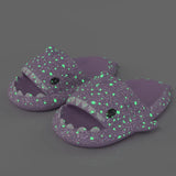 Christmas Halloween Shark Slippers Men's Women‘s Dark Flip-Flops Couples Festival Slides Adults Shoes