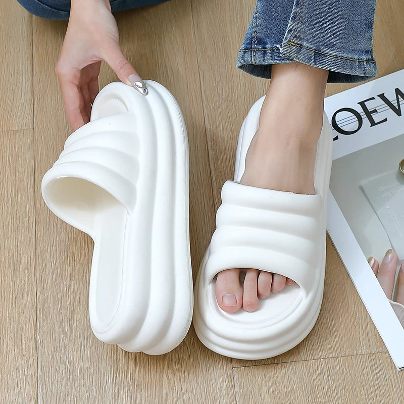 Lucyever High Platform Slippers For Women Open Toe Eva Chunky Sandals Woman 2024 Summer Thick Bottom Beach Flip Flops Female