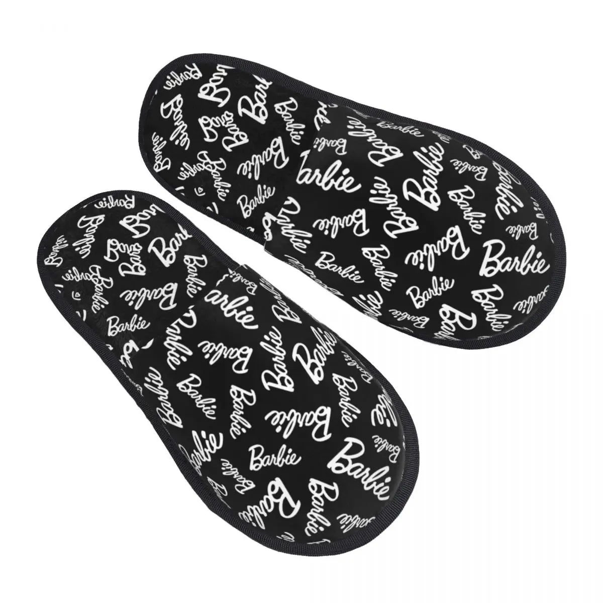 Custom Barbie Memory Foam Slippers Women Comfy Warm House Slippers