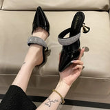 2024 New Design Women Elegant Pointed Toe Strange Style High Heels Summer Outdoor Shoes Ladies Sandals Women Slippers