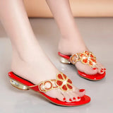 Cresfimix Women Fashion Sweet Multi Color High Quality Spring Slip on Peep Toe Shoes Lady Casual Sandals Sapatos Femininas A1477