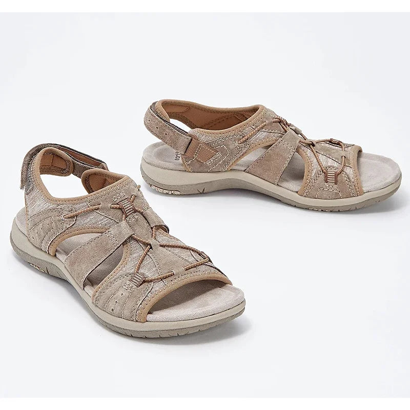Customizable 2024 New UZZDSS Women Sandals Fashion Pure Color Casual Ladies Comfy Low Cut Round Toe Flat Beach Summer Shoes