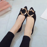 Spring/Autumn Casual Fashion Pointed Toe Comfortable Non-Slip Wear-Resistant Simple Flat Walking Shoes for Women