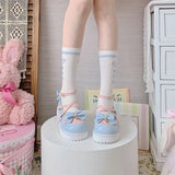 Summer Lolita Sweet Sandals Women Japanese Style Bow Kawaii Chic Mary Janes Shoes Round Toe Shoes Wholesale Drop shipping 2024