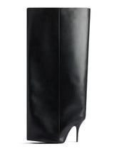 2024New Designer Slender High Heels Knee Length Women's Boots Fashion Walk Party Women's Large Mid Size Boots Autumn and Winter