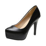 High Heels Women Stiletto Princess Waterproof Platform Nightclub Super Pumps Single Work Shoes Black Woman's Wedding Shoes