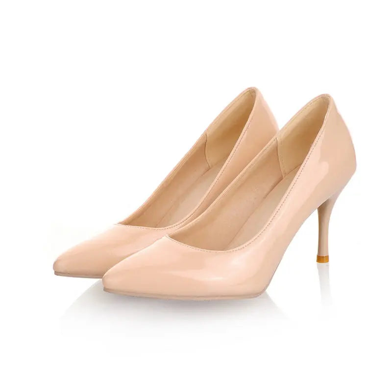 Elegant Pumps Shoes Woman 2024 Spring High Heels Red Pink White Nude Women's Heeled Party Office Wedding Shoes Female Large Size