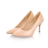 Elegant Pumps Shoes Woman 2024 Spring High Heels Red Pink White Nude Women's Heeled Party Office Wedding Shoes Female Large Size
