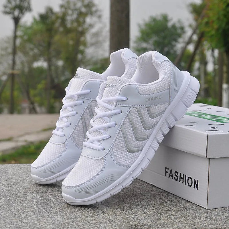 Women Sneakers Breathable Sport Shoes Fashion Mesh Lace Up Tennis Shoes Female Shoes Forwomen Para Footwear Zapatillas De Mujer