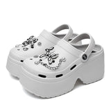 Platform slippers Ladies summer new height raising shoes Ladies wear personalized fashion Eva beach shoes DIY Cloud Sandals 2025
