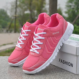 Women Sneakers Breathable Sport Shoes Fashion Mesh Lace Up Tennis Shoes Female Shoes Forwomen Para Footwear Zapatillas De Mujer