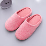 JapaneseStyle Women Slippers House Soft Home Cotton Slipper Autumn Winter Indoor Light Floor Shoes Couple Quietness Bedroom