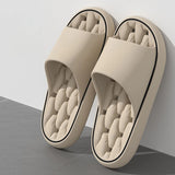 2024 Women Home Shoes Platform Slipper Summer Beach Flip Flops Women EVA Soft Sole Flat Shoes Mute Non-slip Slides Beach Sandal