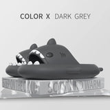 2024 New Summer Shark Slippers Women Slides Men Bathroom Flip Flops Home Anti-Skid Flat Shoes Outdoor Beach Kids Funny Sandals