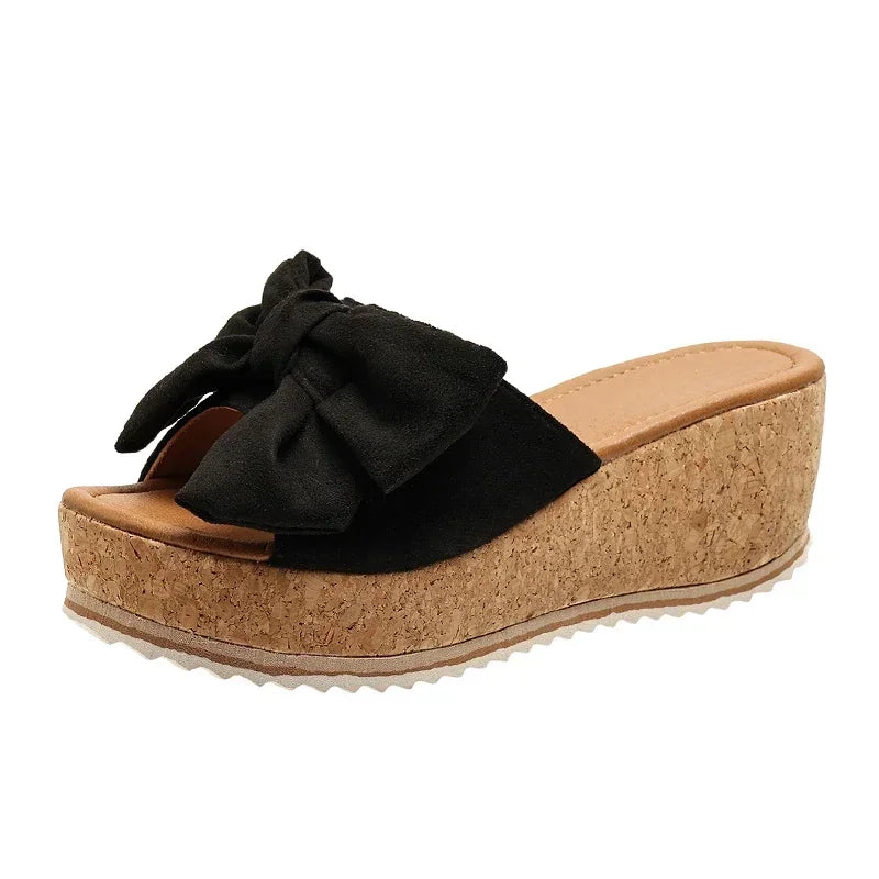 Women Slippers New Summer Fashion Modern Sandals Outdoor Simple Princess Beach Slippers Wedge Leopard Ladies Shoes Slides Women
