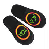 Custom Spanish National Emblem Vox Memory Foam Slippers Women Cozy Warm Spain Flag House Slippers