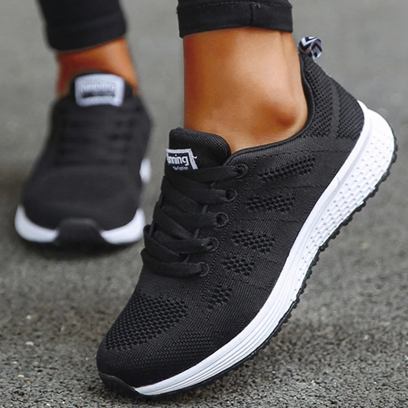 Women's Sneakers Casual Shoes Flats Air Mesh Breathable Trainers Ladies Shoes Female Sneakers Women Shoes Basket Tenis Feminino