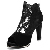 g4 Sommer Mesh Peep Toe Sandalen Sexy Heels Einzelschuhe Frauen in Europa und Amerika 2020 Frühling Sommer Pumps Gaze Mujer Plattform
