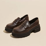 Japan Style Students Shoes Girl Lolita JK Shoes Female PU Leather Mid Heels Loafers Shallow Shoes