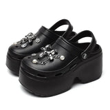 Platform slippers Ladies summer new height raising shoes Ladies wear personalized fashion Eva beach shoes DIY Cloud Sandals 2025