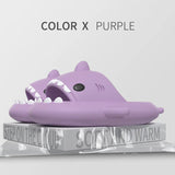 2024 New Summer Shark Slippers Women Slides Men Bathroom Flip Flops Home Anti-Skid Flat Shoes Outdoor Beach Kids Funny Sandals