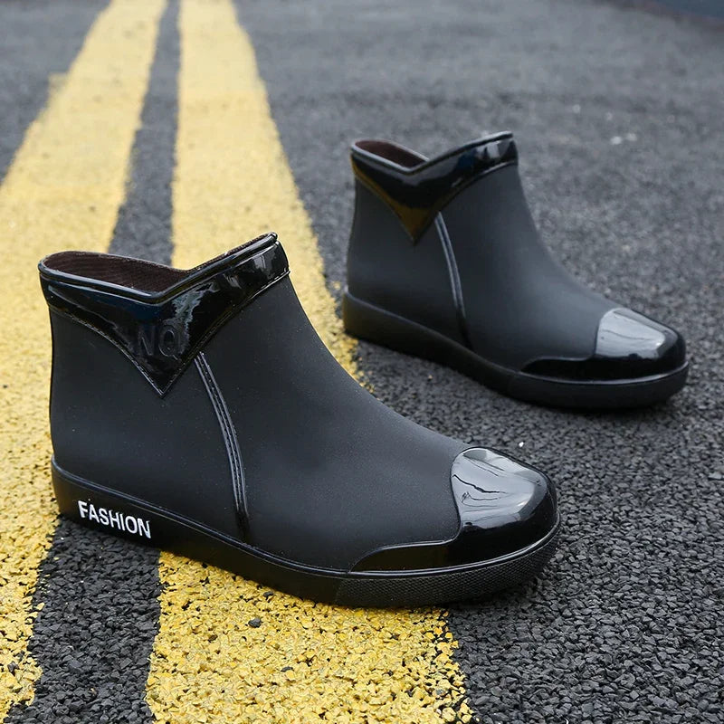 Adult， Women's， Fashionable， Wear-resistant ，Rain Boots ，Women's Four-season Outdoor Waterproof Shoes Women's Rubber Shoes Sweet