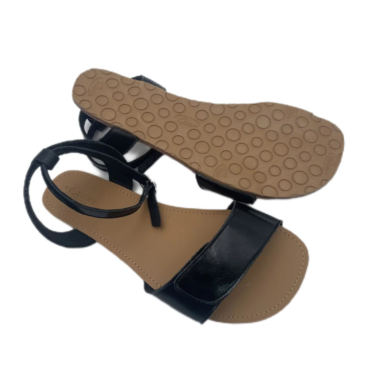Tipsietoes 2025 Summer Barefoot Leather Flat Sandals For Women Shoes With New MInimalist Soft Sole Zero Drop Sole Light Weight