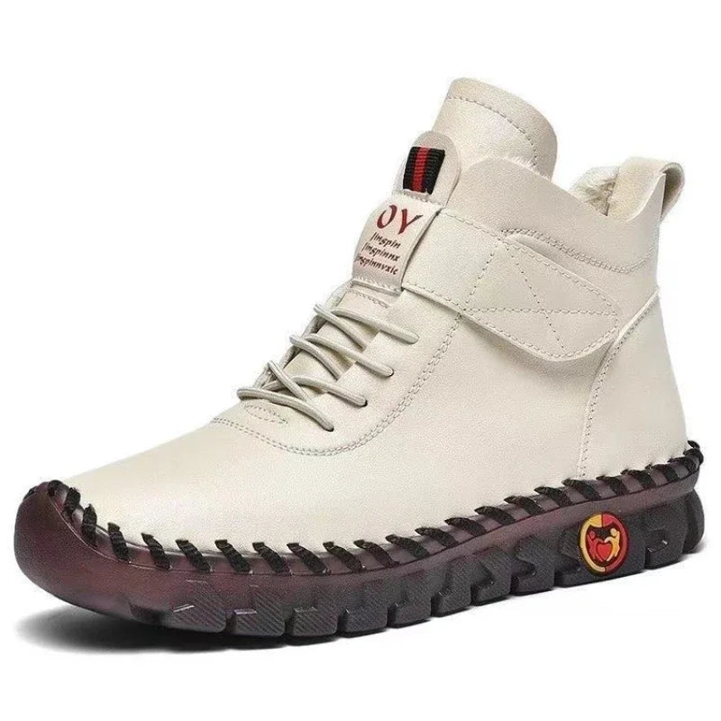 Women White  Winter Women Boots Mom Cotton Shoes for Women 2024 New Waterproof Keep Warm Short Snow Boot Brown Long Boots