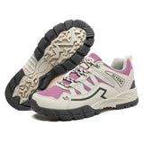 2025 Women Outdoor Casual Shoes Summer Breathable Mesh Hiking Sneakers Female Light Trekking Footwear Flat Fashion Climbing Work