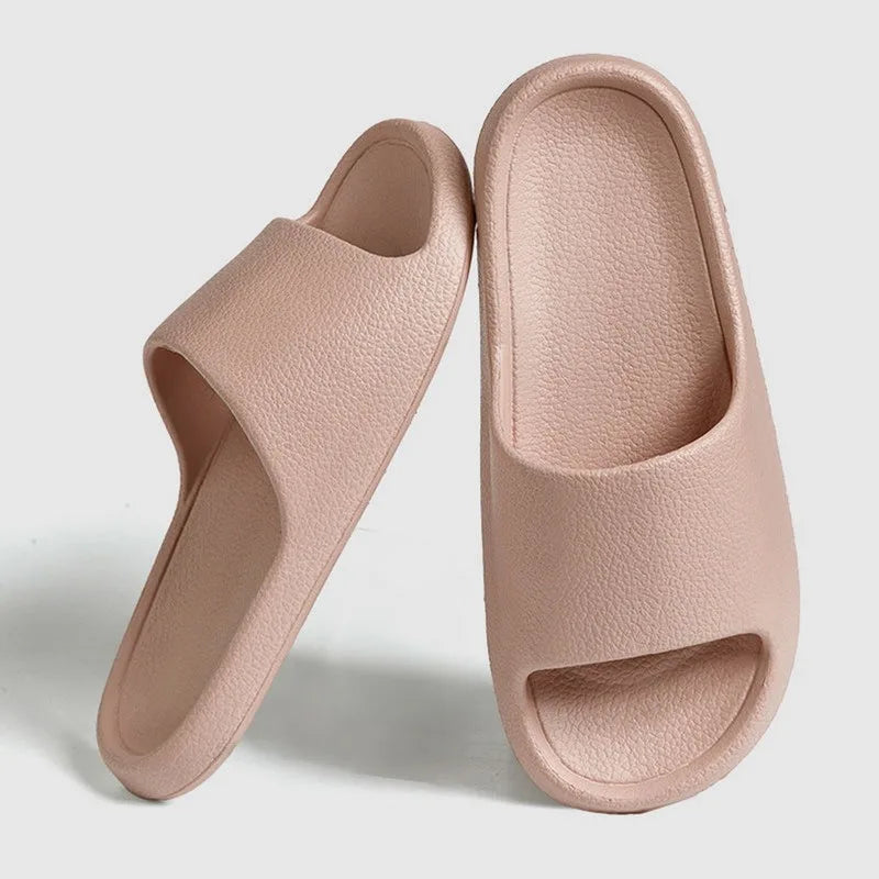 Summer Fashion Slippers Women Shoes Cloud Slippers For Men Home Flat Sandals Massage Flip Flops Couples Bathroom Indoor Slides