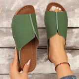 Women'S Open Toe Sandals Summer Woman Fashion Breathable Comfortable Sandals Wedge Buckle Female Footwear Zapatos Fucsia Mujer