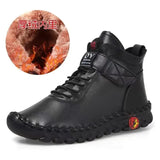 Women White  Winter Women Boots Mom Cotton Shoes for Women 2024 New Waterproof Keep Warm Short Snow Boot Brown Long Boots