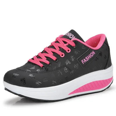 Chaussures de course confortables à lacets et plateformes pour femmes, chaussures décontractées vulcanisées, collection automne 2023