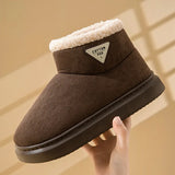 Evshine Winterfell-Schneestiefel für Damen, flauschig, warm, mit Plüsch gefüttert, Baumwollstiefel, weich, gemütlich, lässig, flauschig, Schneestiefel